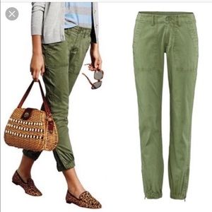 Cabi travelers pants olive green